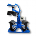The DK7T has a unique hold-down device that pulls the rear strap of the headwear down against the pressing surface, holding the cap in place.