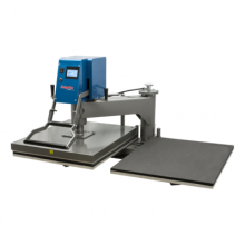 The SwingMan 25 Twin does twice the work with half the space as a regular swing-away press.
